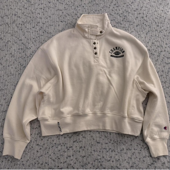 NWT champion Women's Cream Sweatshirt size M - Picture 5 of 6